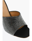 Off-White Rhinestoned ALLEN Open-Toe Mules 10 cm