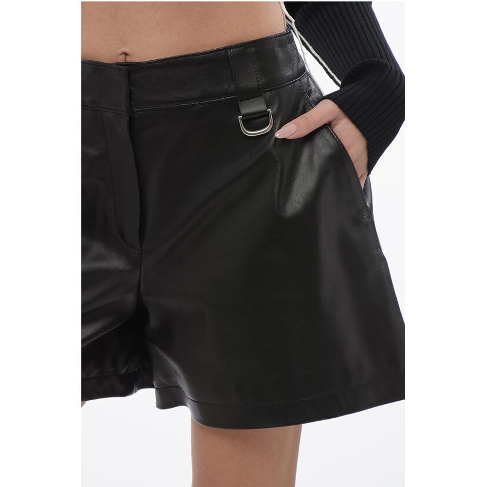 Off-White HIgh Waisted CARGO Leather Shorts