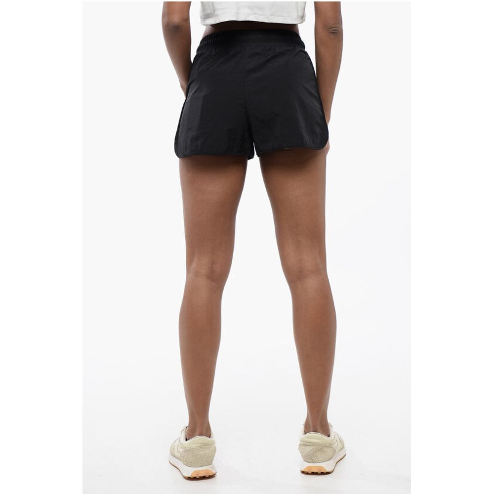Off-White Nylon CRISPY Shorts with Mesh Side Band