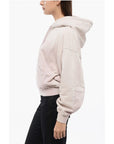 Off-White Maxi Hoodie LAUNDRY with Logo and Patch Pocket