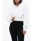 Off-White Printed Cropped Hoodie
