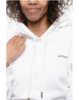 Off-White Printed Cropped Hoodie