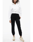 Off-White Printed Cropped Hoodie