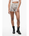Off-White Denims Cargo Shorts with Acid-Wash Effect