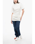 Off-White Solid Color Cotton Crew-neck T-shirt