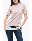 Off-White Solid Color LINGERIE T-Shirt with Contrasting Detail