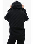 Off-White Brushed Cotton Hoodie Embroidered On The Back