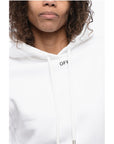 Off-White Overized Hoodie Sweatshirt with Embroidered Logo