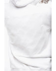 Off-White Overized Hoodie Sweatshirt with Embroidered Logo