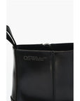 Off-White Leather MOTOR Booties With Embossed Chunky Sole