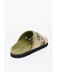 Off-White Leather Criss Cross CLOUD Logoed Slides