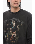 Off-White Long Sleeved Layered MARY Printed T-shirt