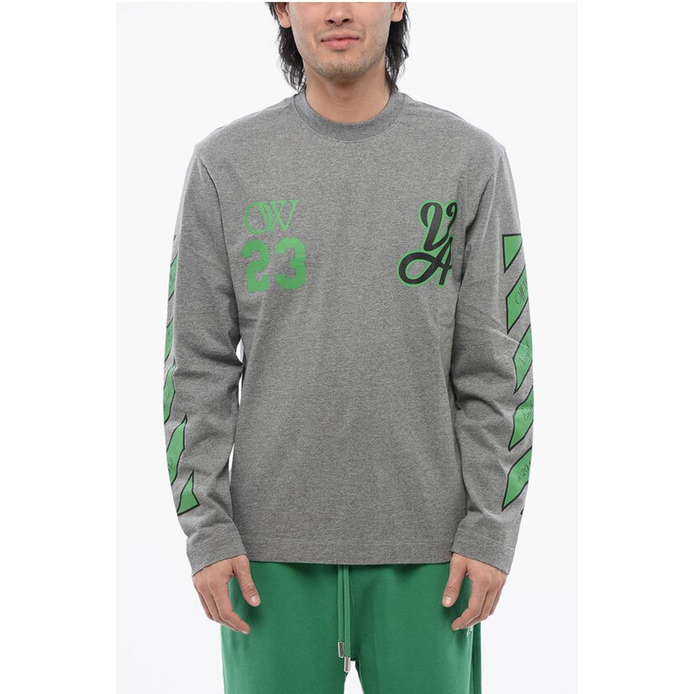 Off-White Skate-Fit 23 VARSITY Printed Long Sleeved T-shirt
