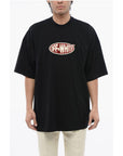 Off-White Logoed T-shirt Embelished With Rhinestones