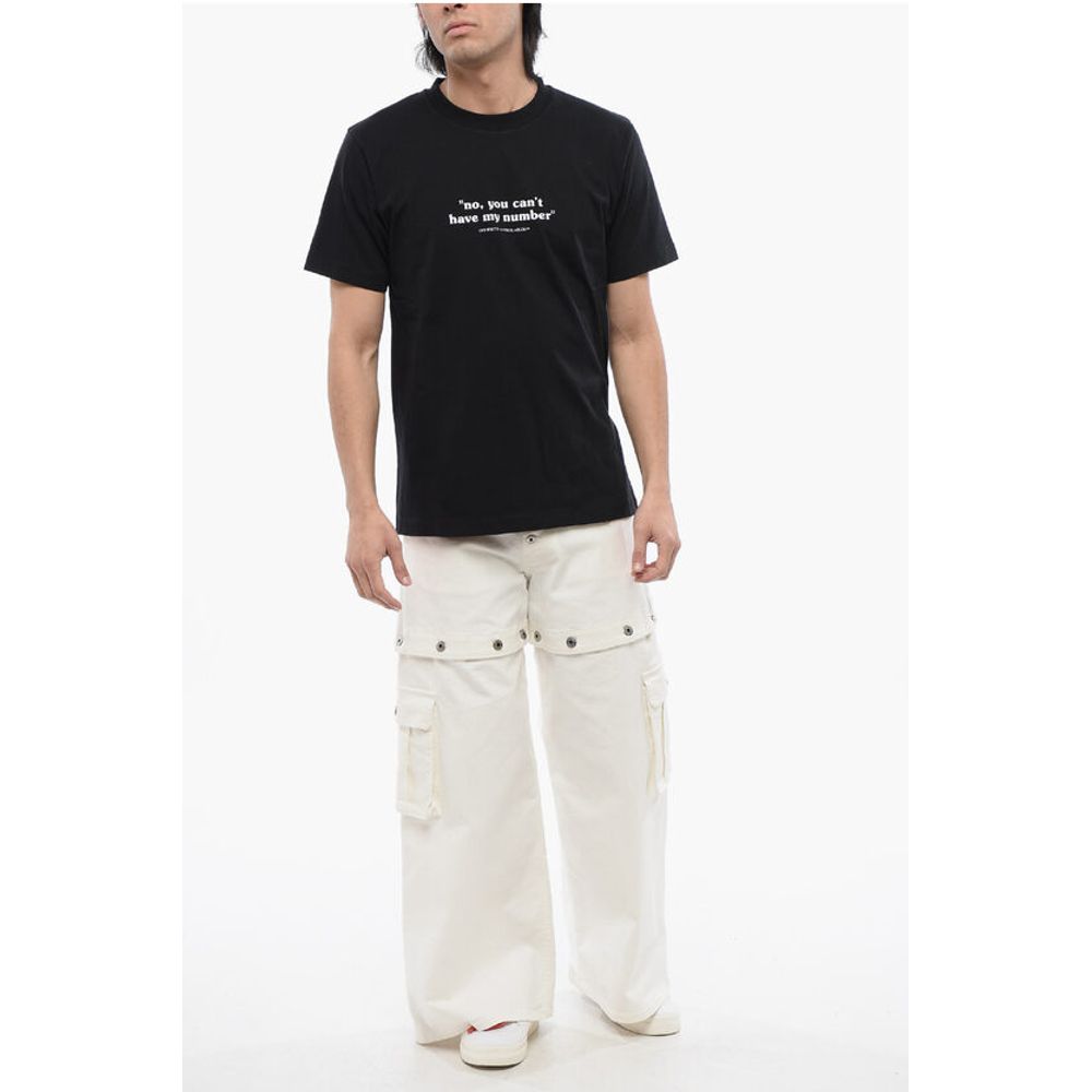 Off-White Printed NUMBER Slim-Fit T-shirt