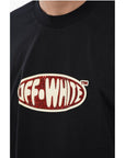 Off-White Logoed T-shirt Embelished With Rhinestones