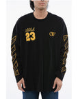 Off-White Crew Neck OW23 Cotton T-Shirt with Prints