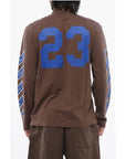 Off-White Printed RAIN DRUM Long Sleeved T-shirt