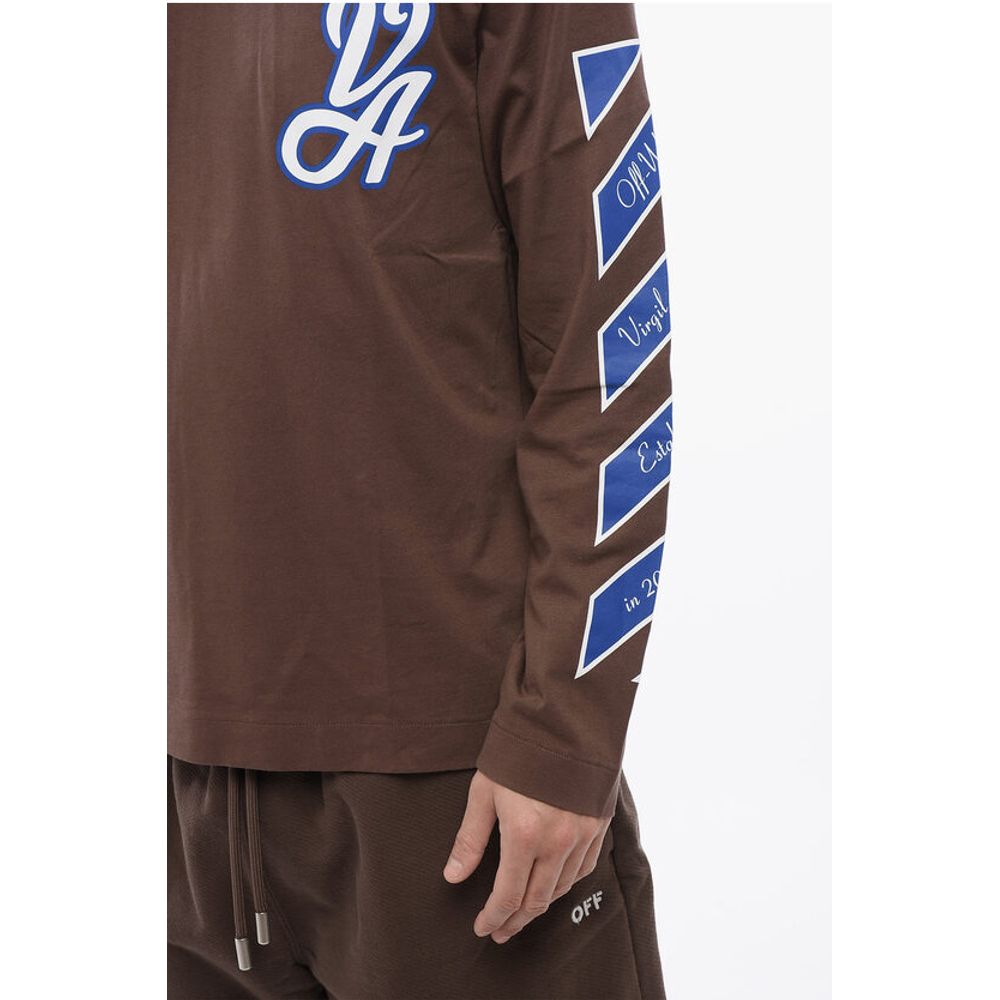 Off-White Printed RAIN DRUM Long Sleeved T-shirt