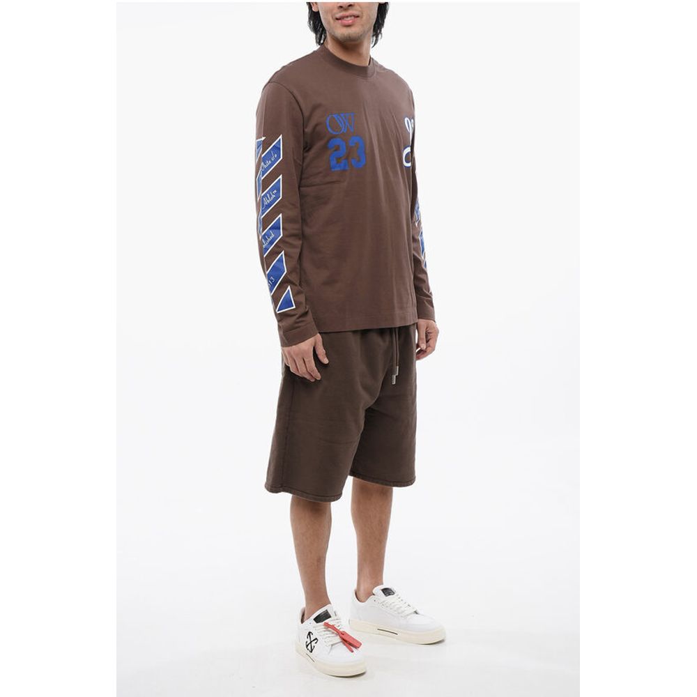 Off-White Printed RAIN DRUM Long Sleeved T-shirt