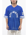 Off-White Embroidered Mesh FOOTBALL T-shirt
