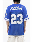 Off-White Embroidered Mesh FOOTBALL T-shirt