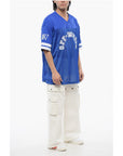 Off-White Embroidered Mesh FOOTBALL T-shirt