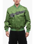Off-White Nylon WILLOW Bomber Jacket with Front Logo