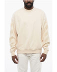 Off-White Solid Color CORNELY DIAGS SKATE Crew-neck Sweatshirt with Em