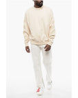 Off-White Solid Color CORNELY DIAGS SKATE Crew-neck Sweatshirt with Em