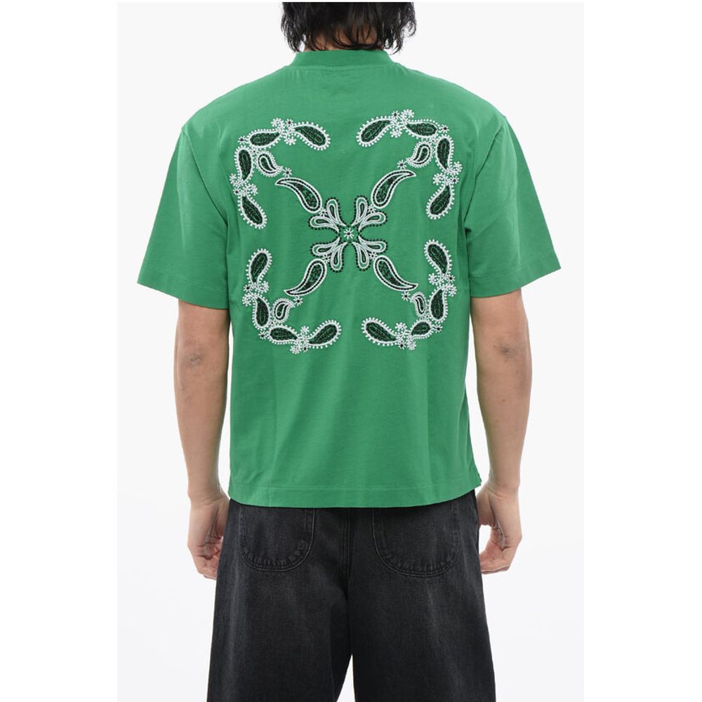 Off-White Skate-Fir BANDANA Embroidered T-shirt