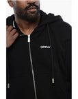Off-White Hoodie TATTOO ARROW ZIP SKATE with 2 Pockets and Zip Closure