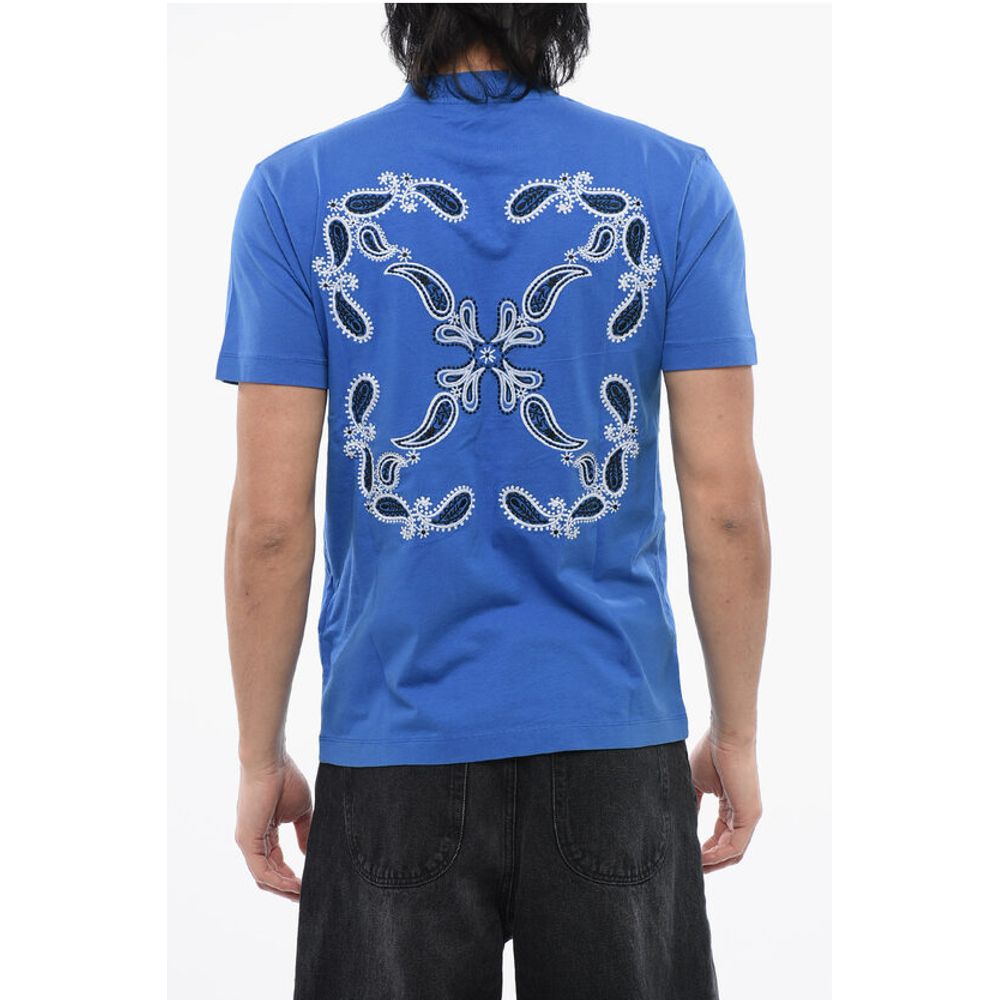 Off-White Bandana Motif Crew-neck T-shirt