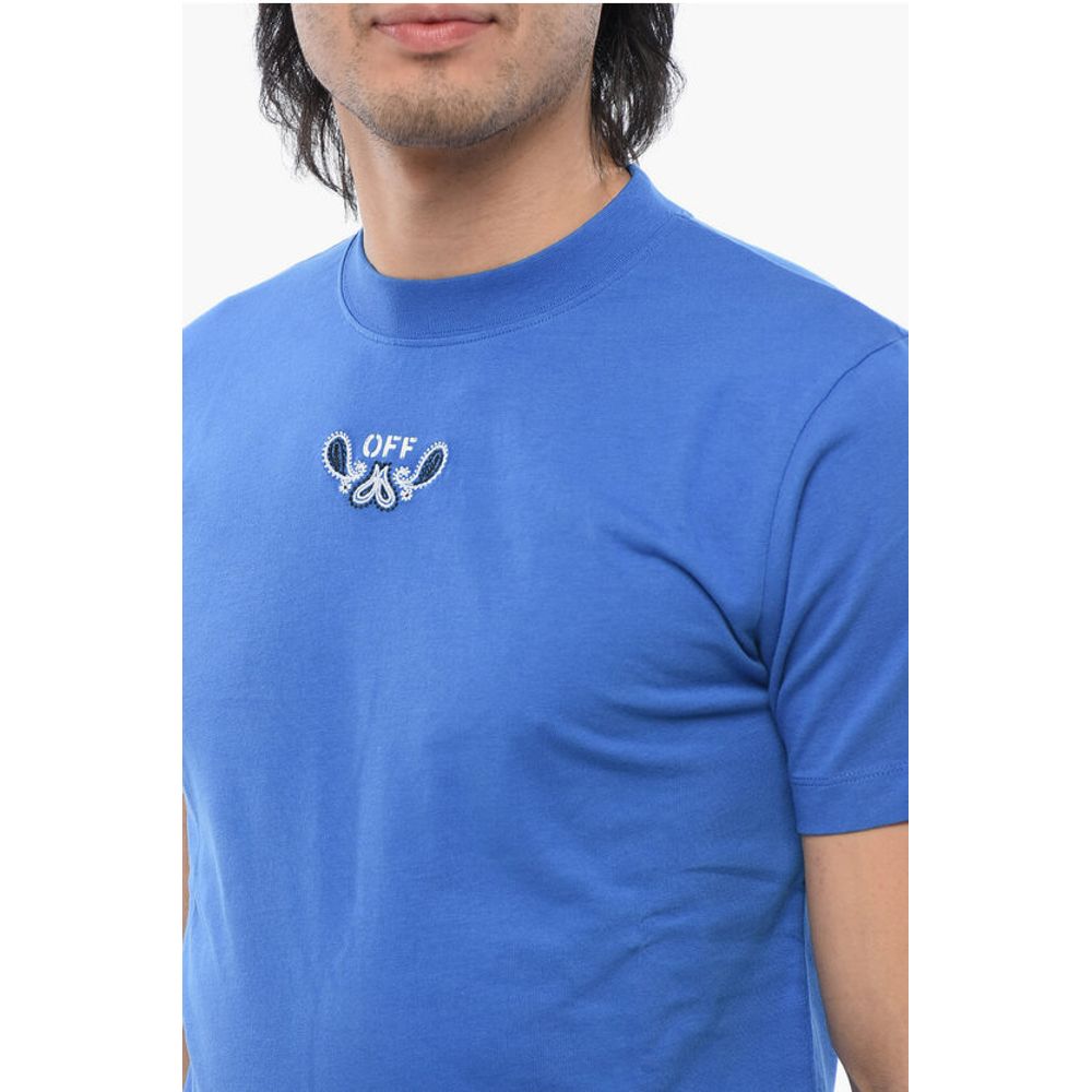 Off-White Bandana Motif Crew-neck T-shirt