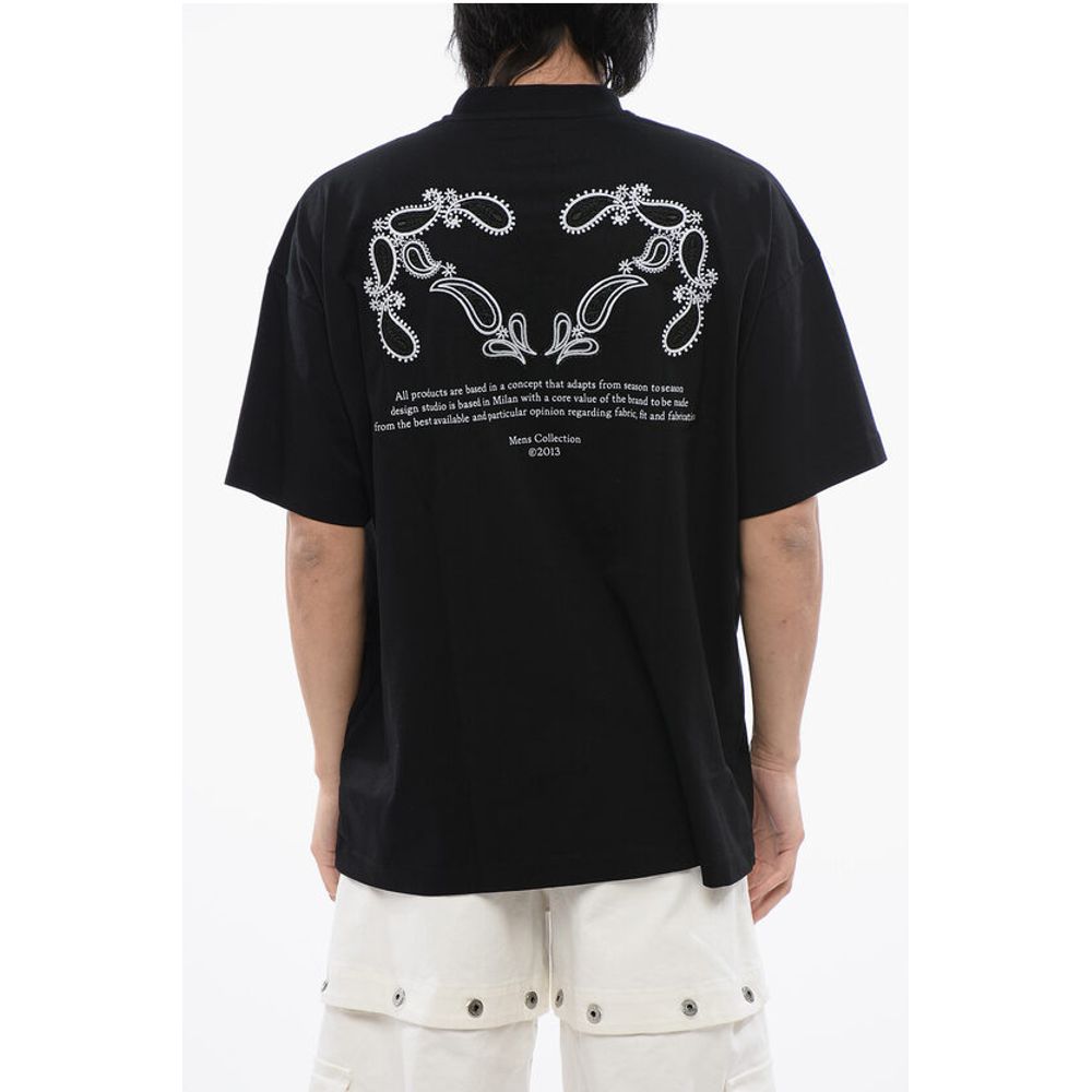 Off-White Oversize-Fit BANDANA Embroidered T-shirt