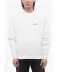 Off-White Brushed Cotton ARROW Embroidered Sweatshirt