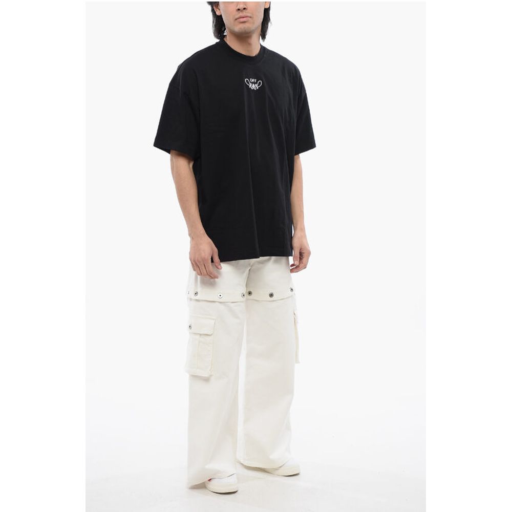 Off-White Oversize-Fit BANDANA Embroidered T-shirt