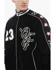 Off-White Terry NATLOVER VARSITY Track Sweatshirt with Tape Detail