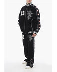 Off-White Terry NATLOVER VARSITY Track Sweatshirt with Tape Detail
