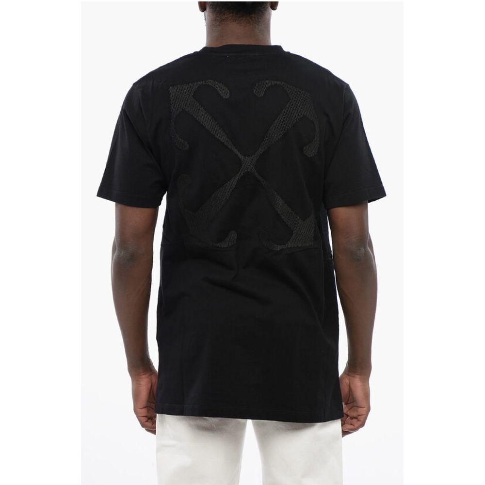 Off-White Cotton ARROW Crew-neck T-shirt