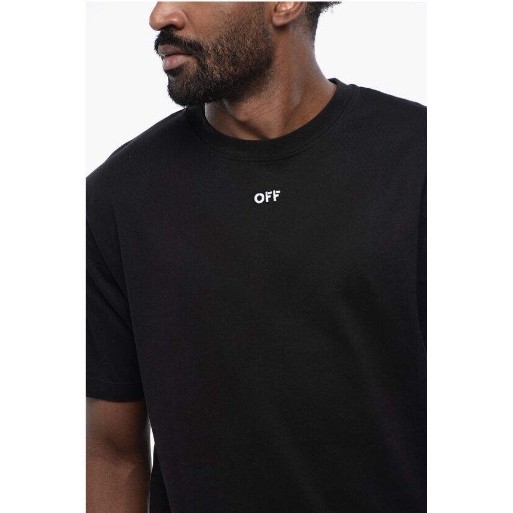 Off-White Cotton ARROW Crew-neck T-shirt