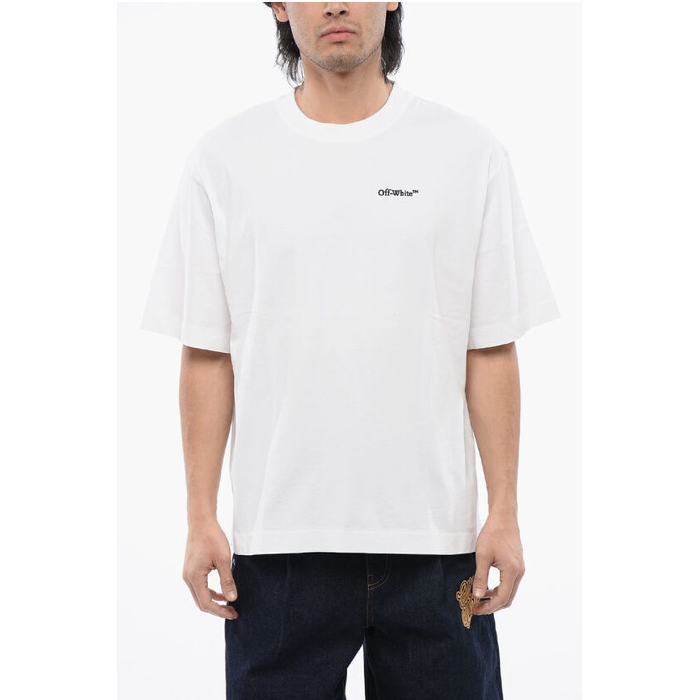 Off-White Embroidered TATTOO ARROW SKATE Crewneck T-Shirt