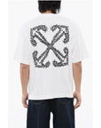 Off-White Embroidered TATTOO ARROW SKATE Crewneck T-Shirt