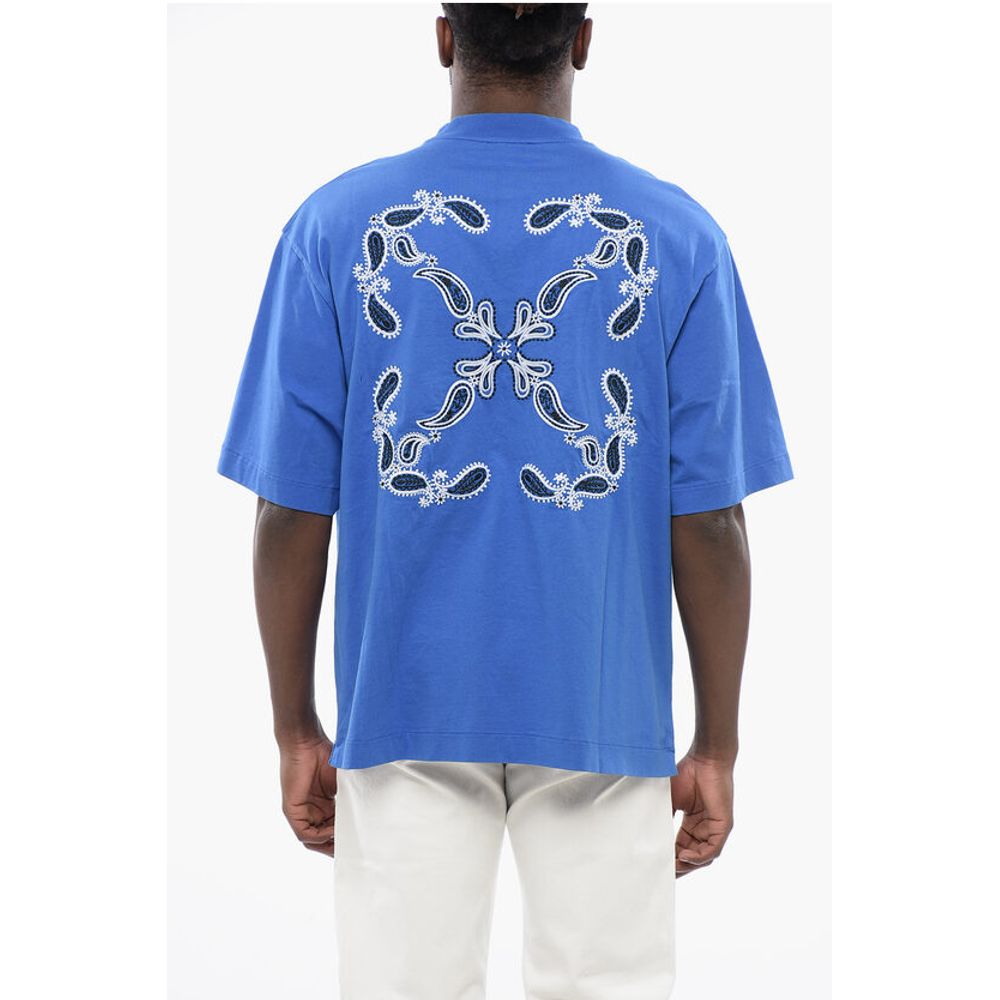 Off-White Embroidered BANDANA ARROW Crewneck T-Shirt