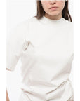 Off-White Solid Color Crew-neck T-shirt