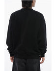 Off-White Cotton 23 SKATE Crew-neck Sweatshirt with Contrast Embroider