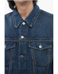 Off-White Denim Jacket With Zip Detail