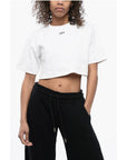 Off-White FOR EVER Ribbed Crew-neck Cropped T-Shirt