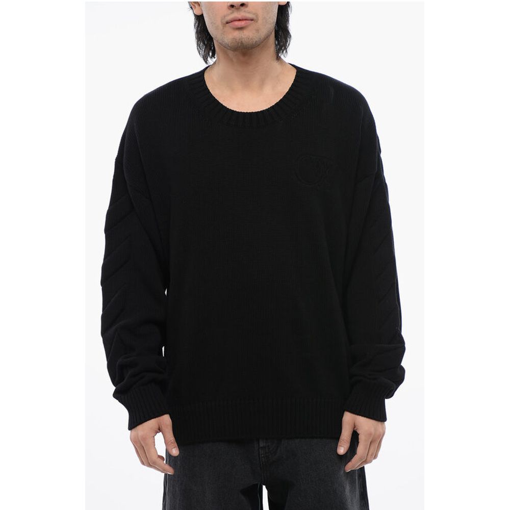 Off-White Crewneck Cotton Sweater