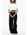 Off-White FOR EVER Ribbed Crew-neck Cropped T-Shirt